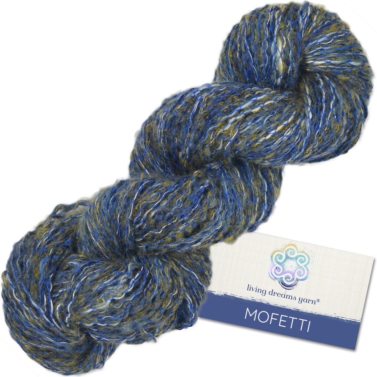 Mofetti DK Yarn - Mohair Yarn with Confetti Speckles by Living Dreams Yarn.